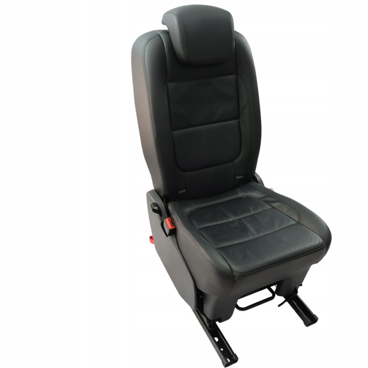 фото №9, Seat alhambra mk2 другий ряд сидінь сидіння середній чорна шкіра