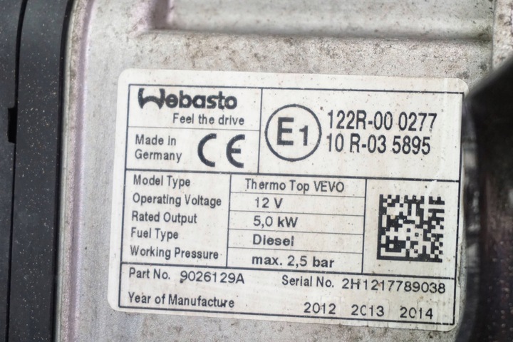 фото №10, Отопление стояночный вебасто vw caddy touran 1k0815005mp 9026129a