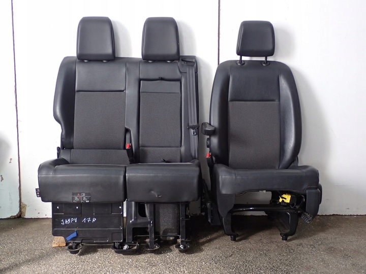 фото №1, Комплект сидений европа оригинал полукожа citroen jumpy proace 17r