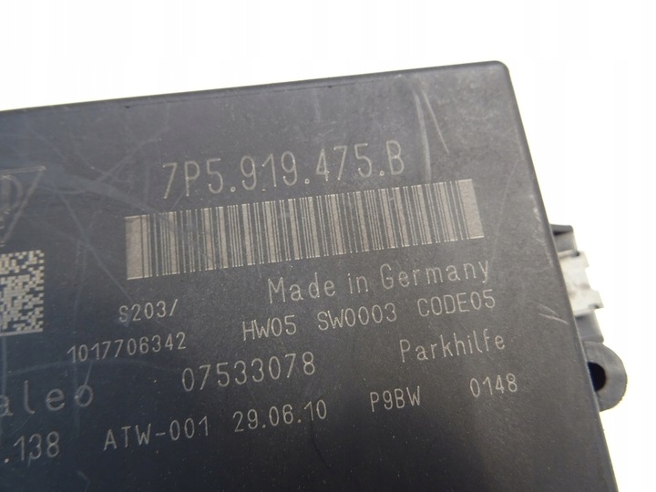 фото №4, Модуль блок управления pdc 7p5919475b cayenne 7p5 10^