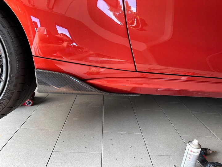 фото №13, Карбонові накладка спойлери порогів bmw m2 f87 f87c m-performance стиль