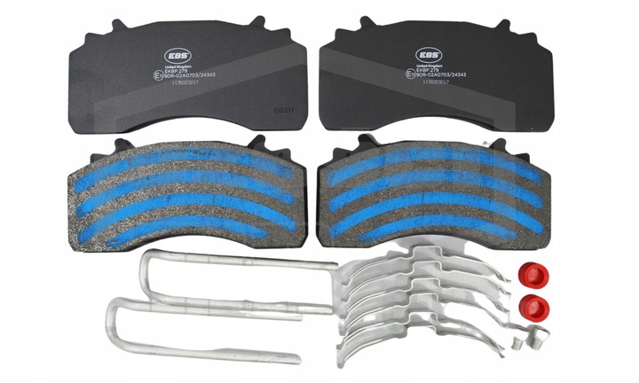 фото №1, Гальмівні колодки гальма man tgx/tgs комплект монтажний