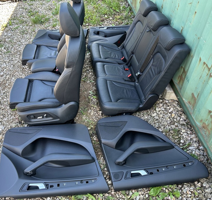 фото №11, Сидіння шкіра sokórzane чорні з підігрівом електрика audi q5 8r0 s-line рестайлінг