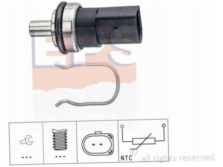 фото №2, Датчик температура топливо vw passat b5 1.9 b5.5 1.9 golf v mk5 3.2 fox 1.4