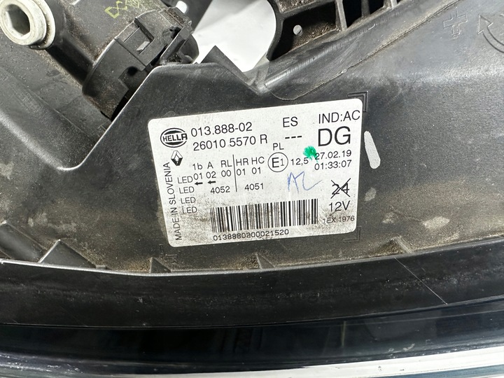 фото №7, Captur i рестайлінг лампа права ліва перед pure vision led 260105570r 260608385r