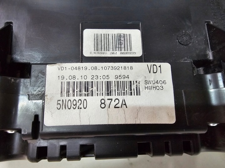 фото №6, Приборы спидометр спидометр vw volkswagen tiguan i 5n0 европа 5n0920872a