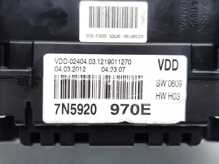 фото №7, Seat alhambra спідометр  / спідометр 2.0 tdi дизель 103kw 140 hp 2012
