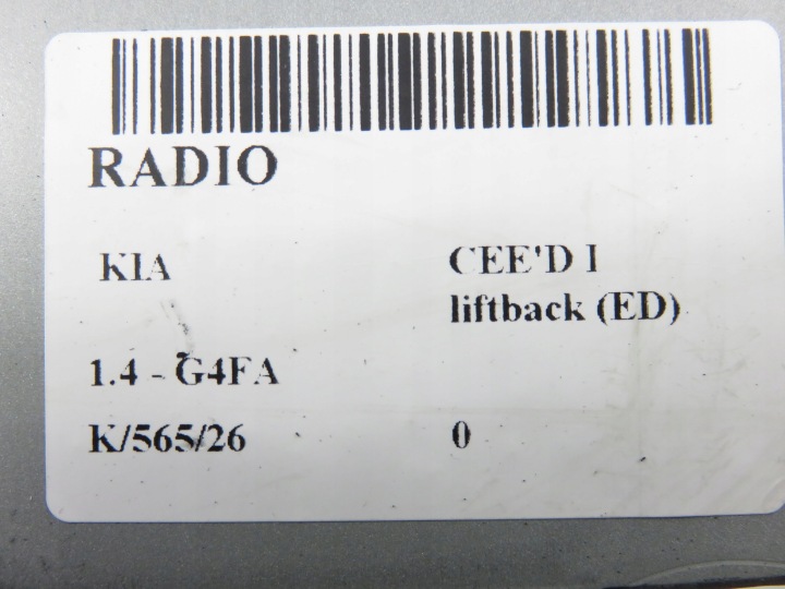 фото №10, Магнітола kia cee'd i liftback ed 965101h200