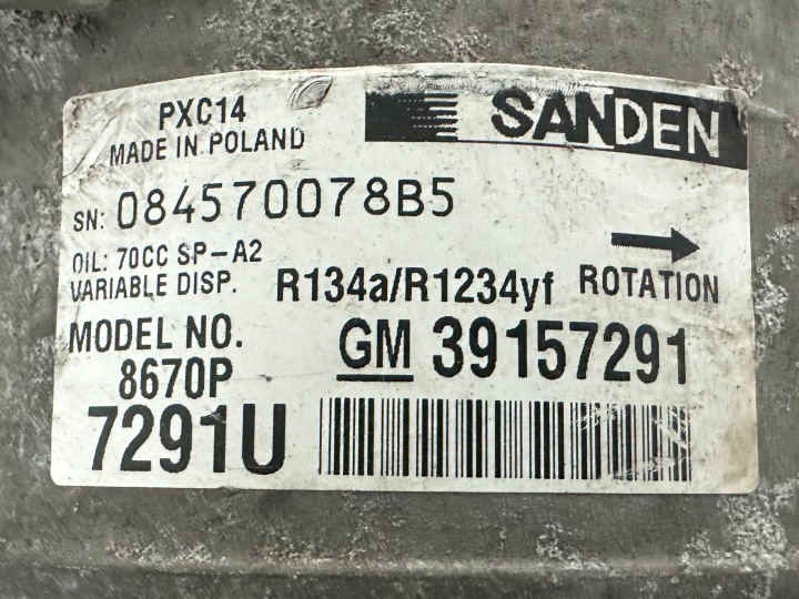 фото №5, Opel astra k 1.6 cdti lvl компрессор кондиционера 39157291