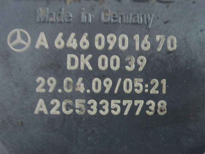 фото №5, Sprinter 2.2 cdi 110km 646.985 646985 дроссельная заслонка a6460901670