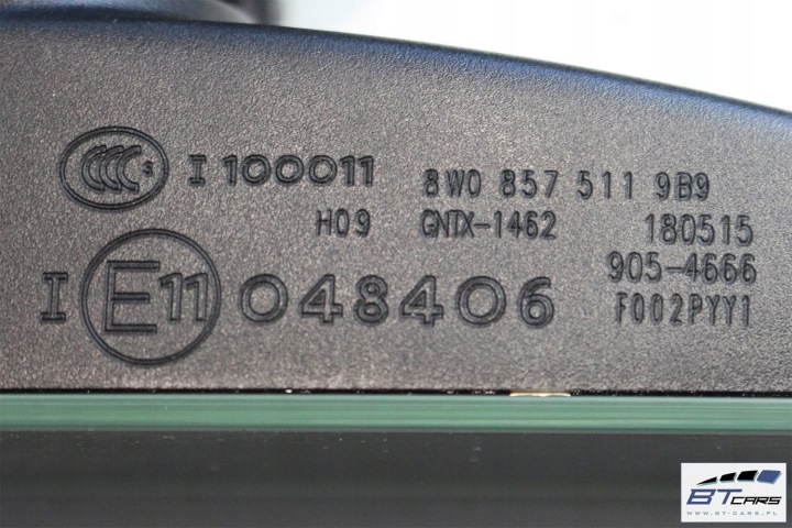 фото №10, Audi a4 a5 q5 q7 дзеркало внутрішні 8w0857511 колір 9b9 чорний фотохромний 8