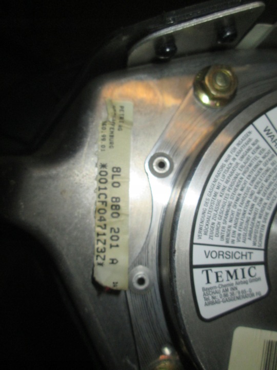 фото №6, Руль трёхспицевый подушка комплект audi a3 8l a4 a6 8l0124b кожа