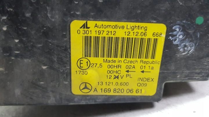 фото №7, Фара передняя правая a1698200661 mercedes a w169 04-