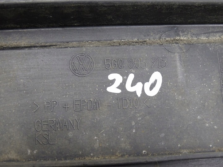 фото №12, Спойлер бампера перед vw golf vii 7 mk7 5g0805915