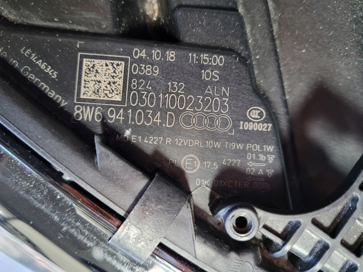 фото №11, Фара audi a5 повний led 8w6941033d 8w6941034d