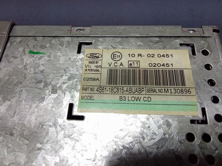 фото №6, Ford fusion 02- радио cd oem 4500 rds 4s6118c815ab