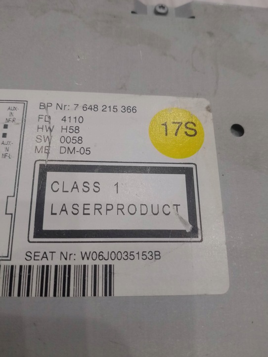 фото №4, Радіо mp3 cd 6j0035153b seat ibiza 6j