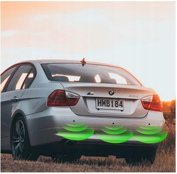 фото №7, Датчик паркування заднього ходу перед зад 4 датчики дисплей 2,5m 12v