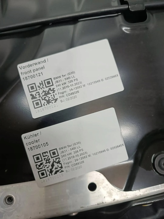 фото №7, Капот крило pas радіатор бампер карбон kol. a 300 bmw 5 g30 g31 lci