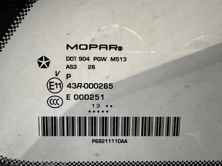 фото №6, Скло зад задня права кузовна jeep grand cherokee wk2 2011 - 2022