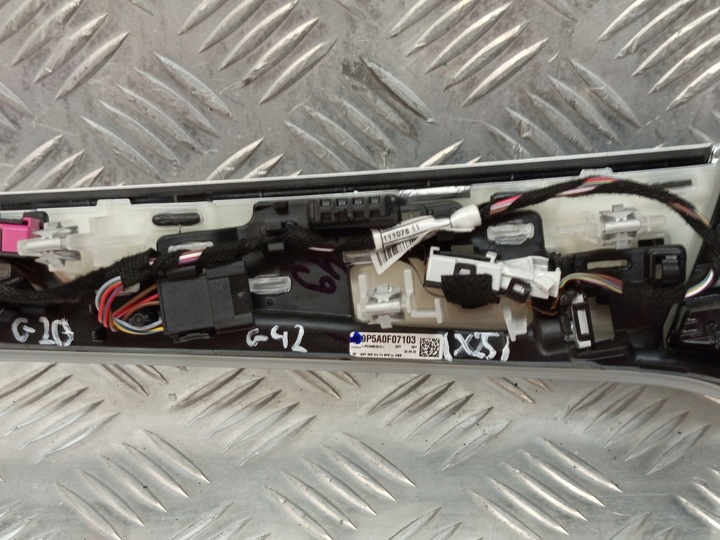 фото №8, Bmw g20 g26 g42 g82 планка dekor консолі панелі alu tetragon 5a0f071