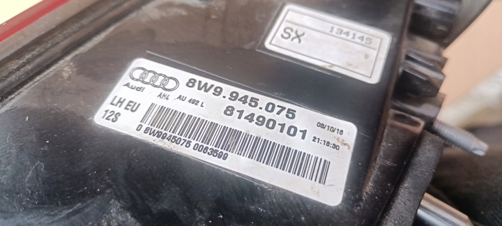 фото №14, Лампа задня ліва audi a4 b9 універсал w кришка багажника 8w9 15-