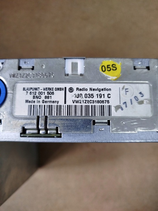 фото №5, Радио cd экран навигации оригинал volkswagen passat b5 1j0035191c