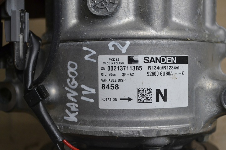 фото №12, Renault kangoo iii iv 1.5 dci adblue компрессор кондиционера 926006ub0a