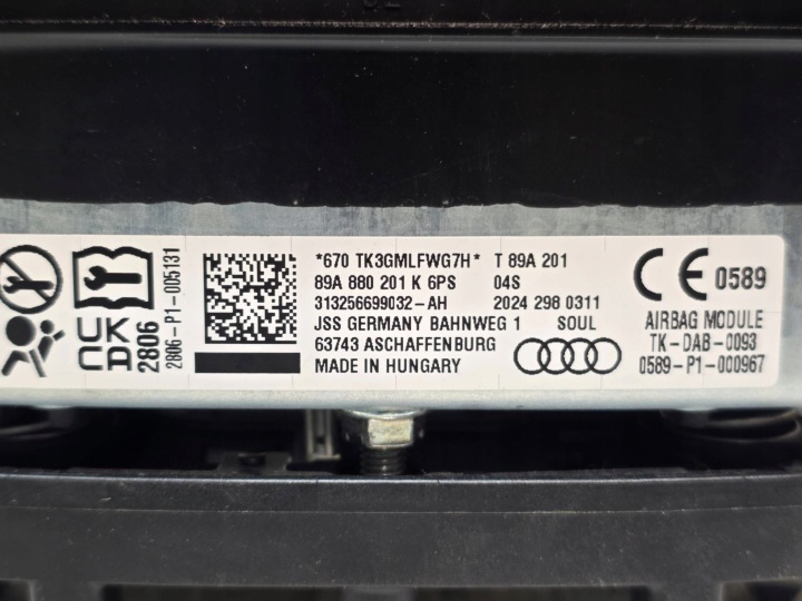 фото №10, Повітряна подушка водія перед audi q4 e-tron 89a880201k genuine