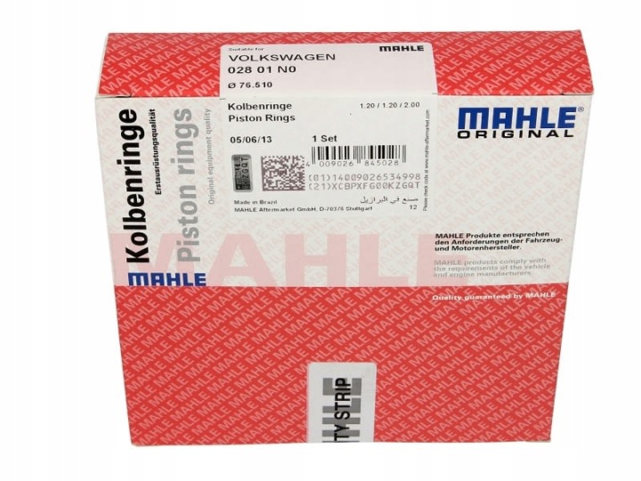фото №11, Mahle 76 51 std 1.2-1.2-2 комплект кольца поршень audi a1 a2 a3 seat