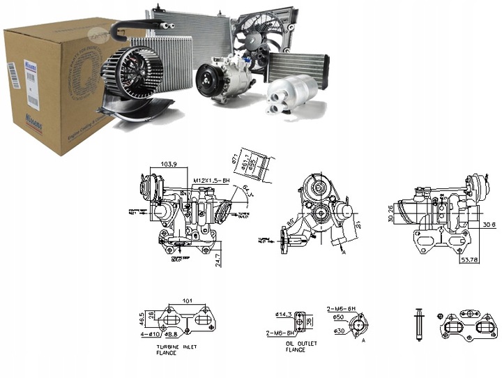 фото №14, Турбонагнетатель nissens 93490 55243430 alfa romeo fiat