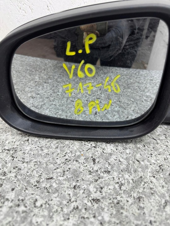 фото №10, Зеркало левая 8 pin volvo s60 ii v60 i 2013-2018 717-46