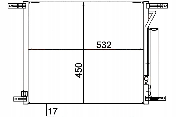 фото №2, Hella конденсатор кондиционера chevrolet aveo 08-