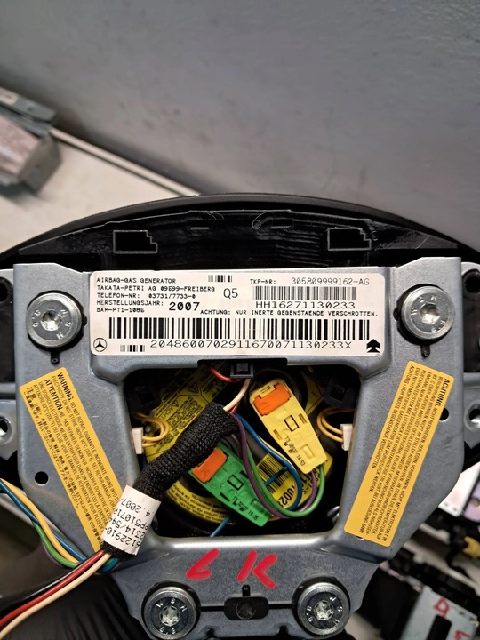 фото №7, Mercedes c клас w204 sedan подушки повітряні подушка безпеки ремені комплект оригінал