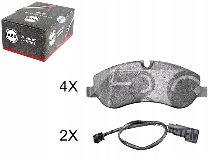 фото №1, Комплект тормозные колодки тормозных a.b.s. pad1930 573438b