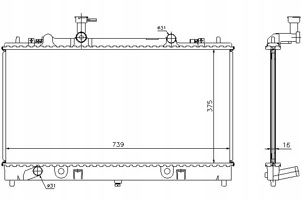 фото №15, Nissens радіаторів води mazda 62466a