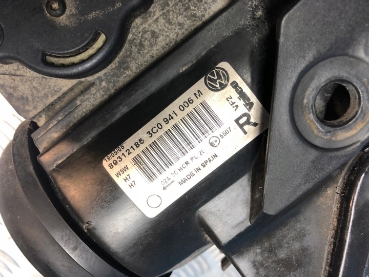 фото №9, Vw passat b6 3c 3c0 лампа правые перед правая передняя европа 3c0941006m