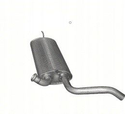 фото №1, Глушитель конечный renault laguna iii poj.2,0