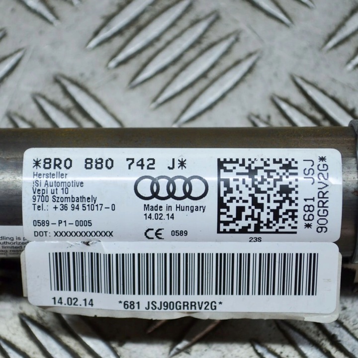 фото №5, Audi q5 sq5 2014 правая сторона шторка подушка безопасности