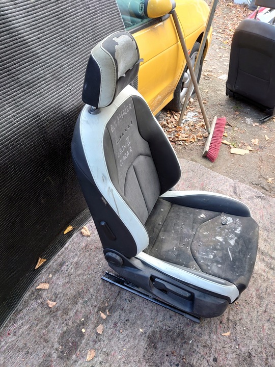 фото №5, Сидіння перед праві пасажира leon iii 12- cupra fr подушка каркас губка