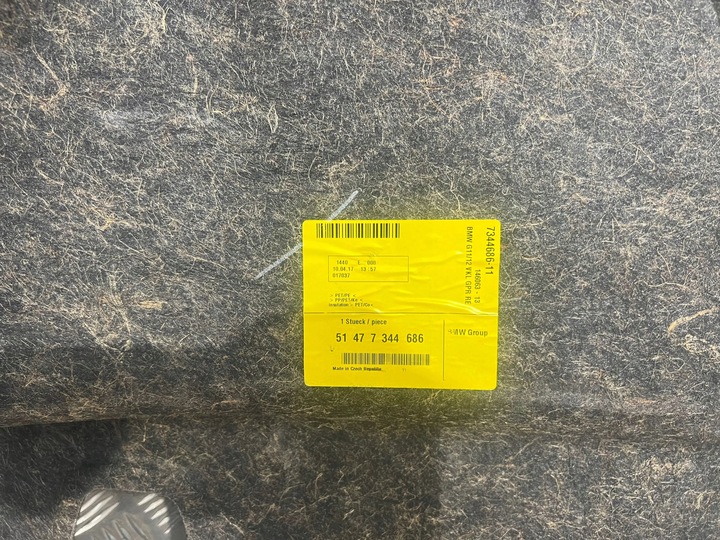 фото №7, Bmw 7 g11 g12 боковина / обивка / багажника