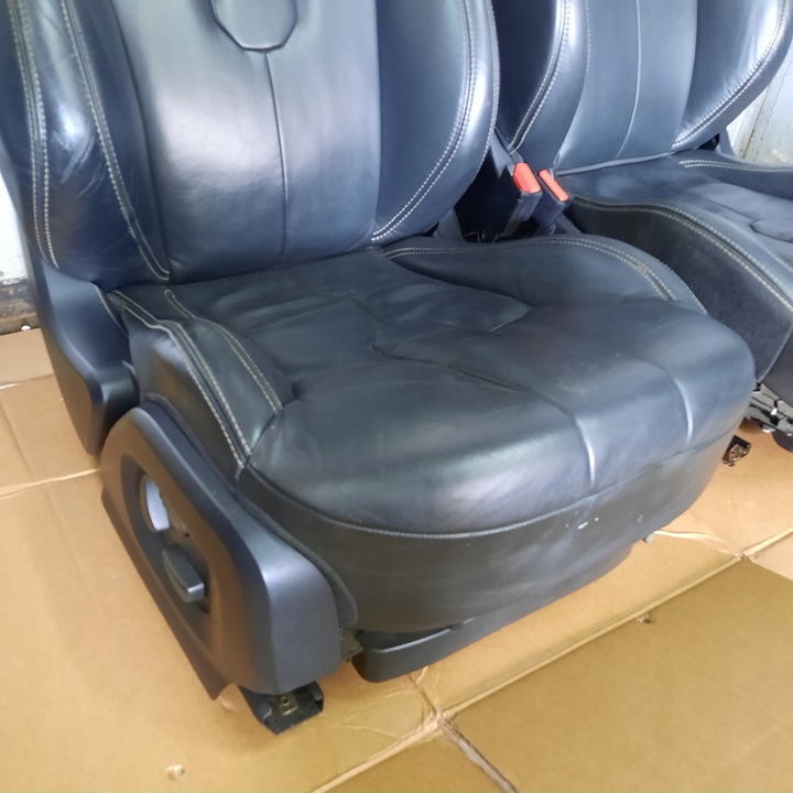 фото №11, Range rover evoque сиденья диван кожа чёрная электрические комплект