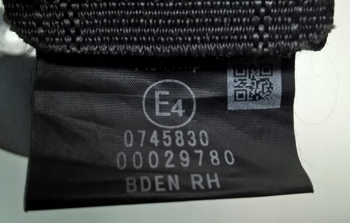 фото №9, Mazda 3 iv bp 2018- pas безпеки праві зад оригінальний номер eu jtb3969602r bden rh