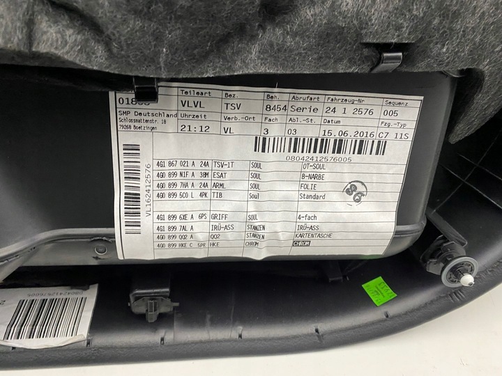 фото №11, Audi a6 c7 рестайлінг 4g обшивки оббивка двері декори комплект демонтаж