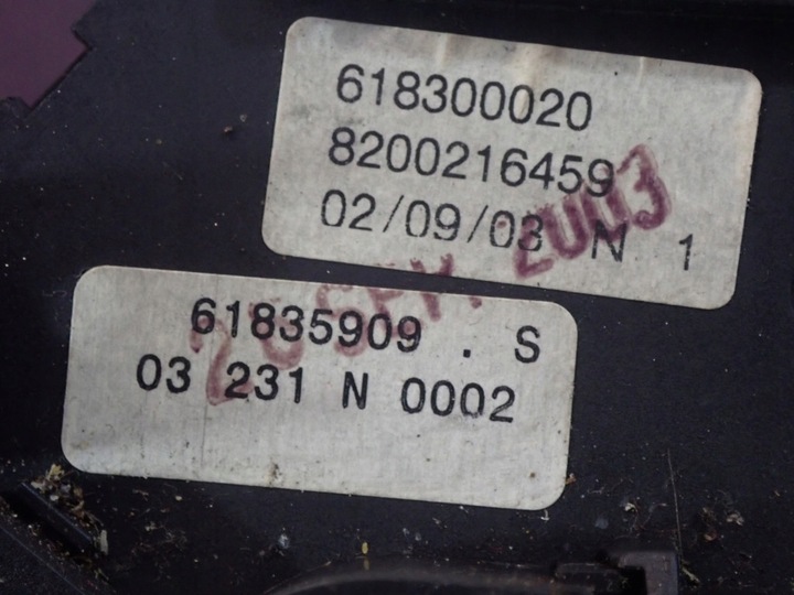 фото №9, Renault megane ii hb 5d 02-06 перемикач комбінований світла 8200216459