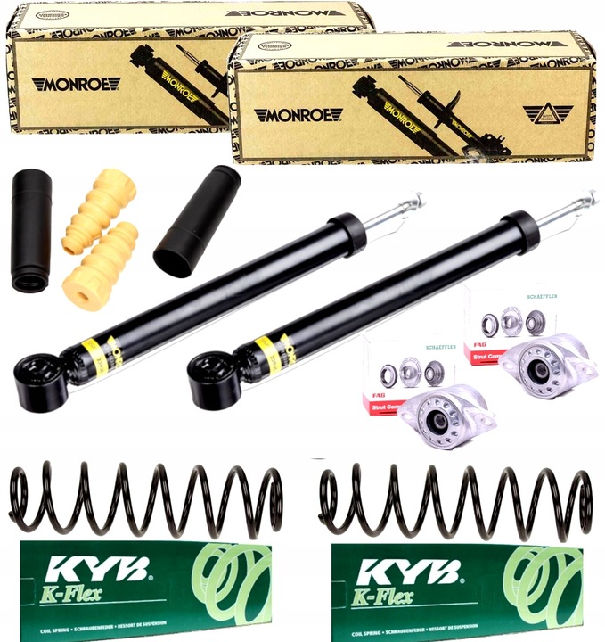 фото №1, Амортизаторы пружины зад seat ibiza iv 4 monroe + kayaba