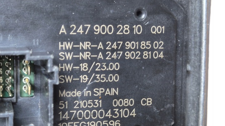 фото №10, Модуль-преобразователь лампы led mercedes w118 w177 w247 oem номер a2479002810 новая !!