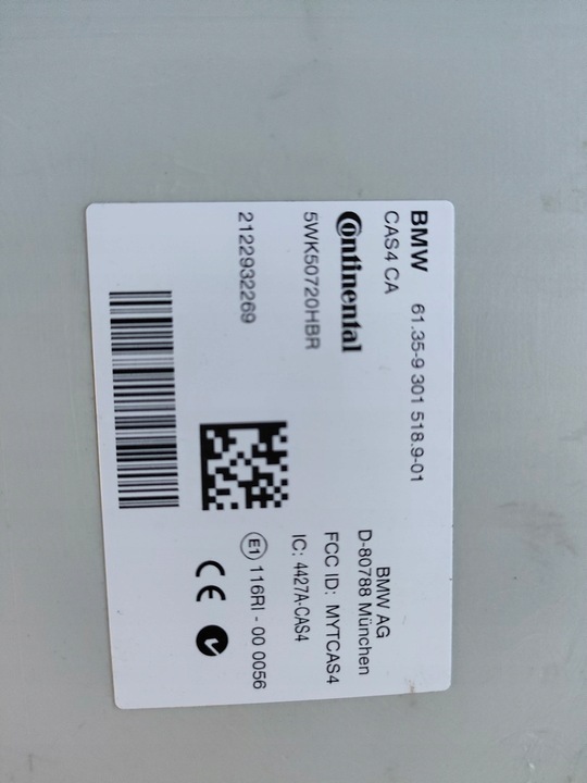 фото №7, Bmw f11 3.0d xdrive комп'ютер cas ключ 8574100