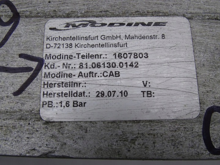 фото №3, Man l2000 le 94-04 4.6 e2/3 інтеркулер