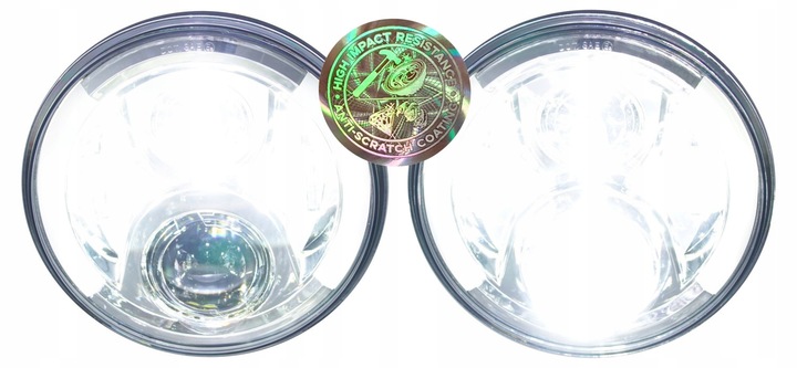 фото №9, Лампа 7 дюймов з drl anti-scratch led osram 144 lm/w 17/27w низкий потребление хром